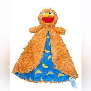 Gund Ms. Rachel Herbie Huggable Lovey Toy Plush Orange Blue Banana Print